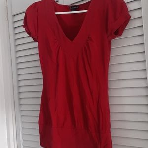 Red Body Central Short sleeve top